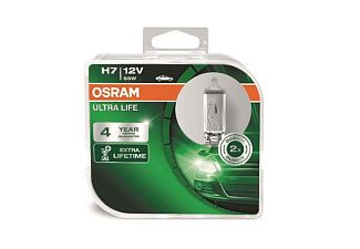 Галогенные лампы H7 55W 12V Ultra Life комплект Osram