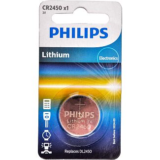Батарейка дискова літієва 3,0 В CR2450 Minicells Lithium PHILIPS