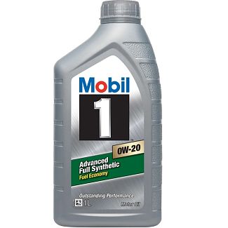 Моторное масло синтетическое 1л 0W20 MOBIL