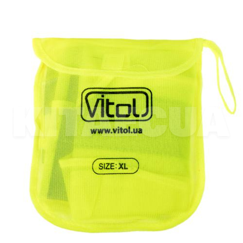 Жилет безопасности светоотражающий желтый XL VITOL (ЖБ003) - 4