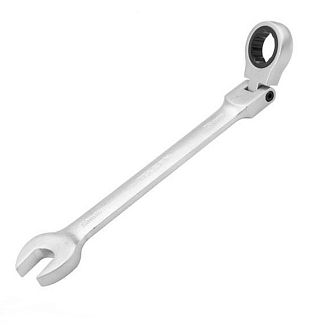 Ключ рожково-накидной 24 мм с трещоткой и шарниром TOLSEN