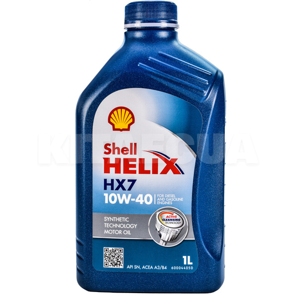 Масло моторное полусинтетическое 1л 10W-40 Helix HX7 SHELL (550040312)