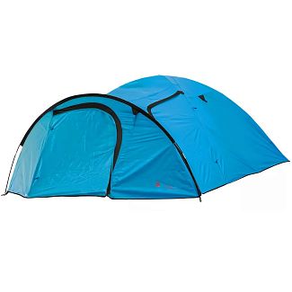 Палатка туристическая 340х240х130 см 4-местная голубая Travel Plus-4 Time Eco
