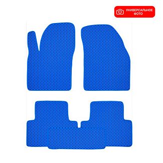 коврики в салон Volkswagen ID.4 X (2020-н.в.) синие EVA