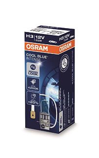 Галогенная лампа H3 55W 12V Cool Blue +20% Osram