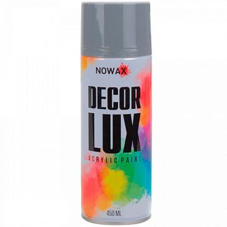Краска серая 450мл акриловая Decor Lux NOWAX