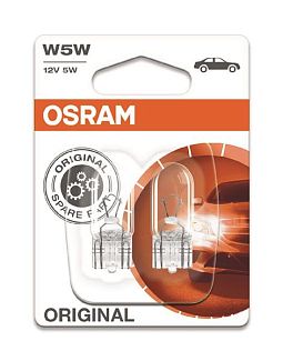 Лампа розжарювання W5W 12V Original "блістер" (компл.) Osram