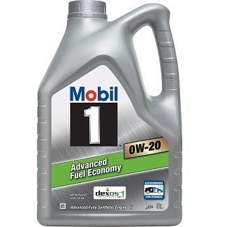 Моторное масло синтетическое 5л 0W20 MOBIL