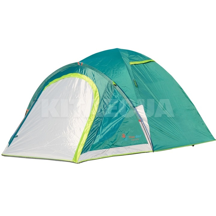 Палатка туристическая 320x180x125 см 3-местная с тамбуром зеленая Canyon 3 Plus Time Eco (4820211101251) - 2