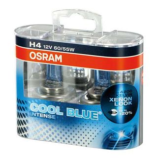 Галогенные лампы Н4 60/55W 12V Xenon Look +20% комплект Osram