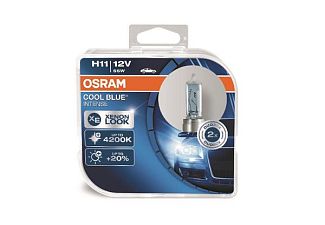 Галогенные лампы H11 55W 12V Cool Blue +20% комплект Osram