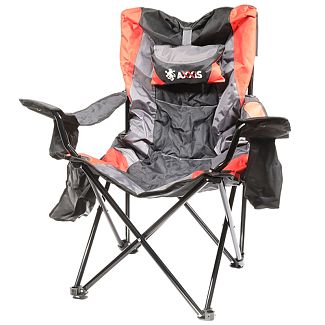 Кресло раскладное до 130 кг с подушкой и термо-карманом BOSS AXXIS