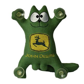 Игрушка для автомобиля зеленая на присосках Кот Саймон "John Deere" 