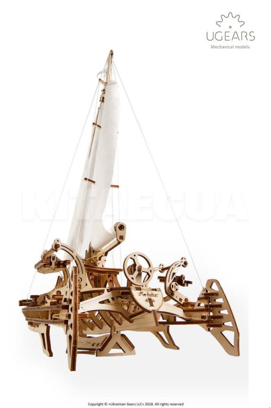 Механическая модель "Тримаран Мерихобус" UGEARS (70059) - 3