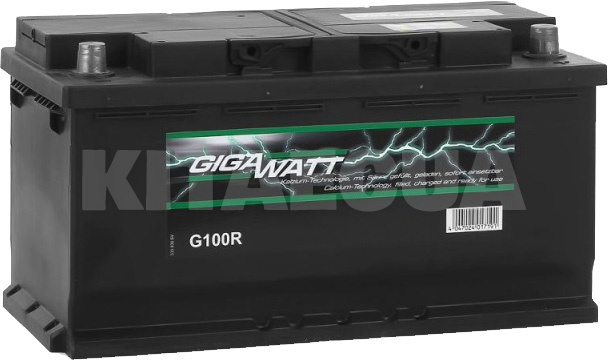 Аккумулятор автомобильный 100Ач 830А "+" справа GIGAWATT (GW 0185760002)