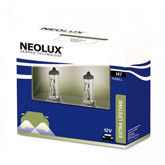Галогенні лампи H7 55W 12V Extra Lifetime комплект NEOLUX