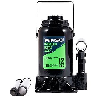 Домкрат гидравлический бутылочный до 12т (190мм-365мм) картонная упаковка Winso