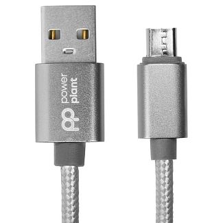 Кабель USB - microUSB 2.4А 1м серый PowerPlant