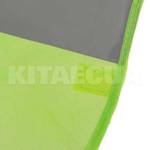 Жилет безопасности светоотражающий зеленый XL VITOL (ЖБ002) - 3