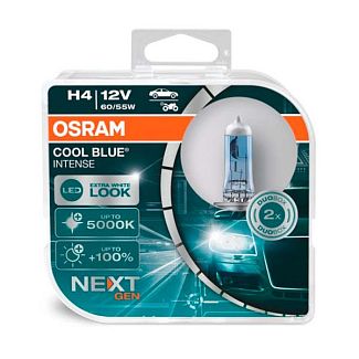 Галогенні лампи H4 60W 12V Cool Blue +100% комплект Osram