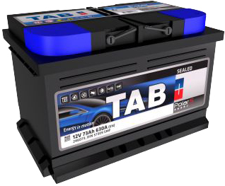 Аккумулятор автомобильный 73Ач 630А "+" справа TAB