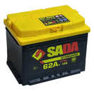 Аккумулятор 62ач euro (t1) 242x175x190 с обратной полярностью обслуживаемый SADA