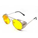 Поляризационные солнцезащитные очки серебристые желтая линза GRAFFITO