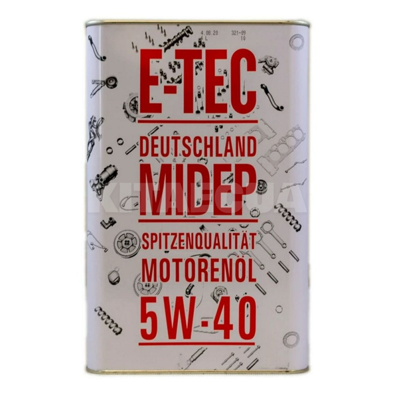 Масло моторне синтетичне 4л 5w-40 evo E-TEC (5338-E-TEC)