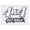 Наклейка "4Х4 OFF ROAD" на прозрачном фоне 115х145 мм VITOL (STICKER-4X4-NB)