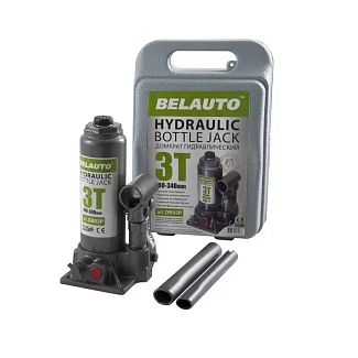 Домкрат гідравлічний пляшковий до 3т (180-340мм) BELAUTO
