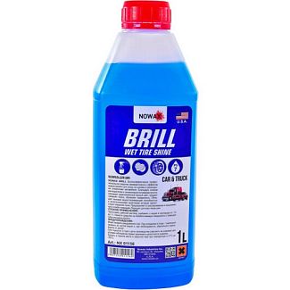 Очиститель (чернитель) шин концентрат 1л Brill Wet Tire Shine NOWAX