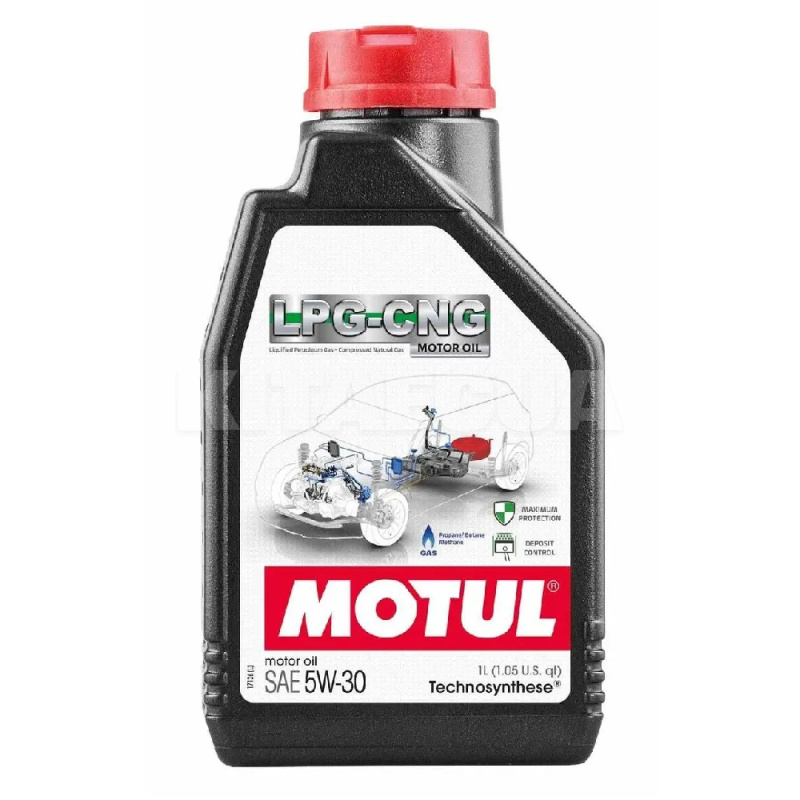 Моторное масло синтетическое 1л 5W-30 LPG-CNG MOTUL (LPG-CNG 5W30 1L)