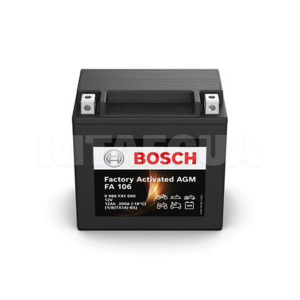 Аккумулятор автомобильный FA 106 12Ач 200А "+" слева Bosch (0 986 FA1 060)