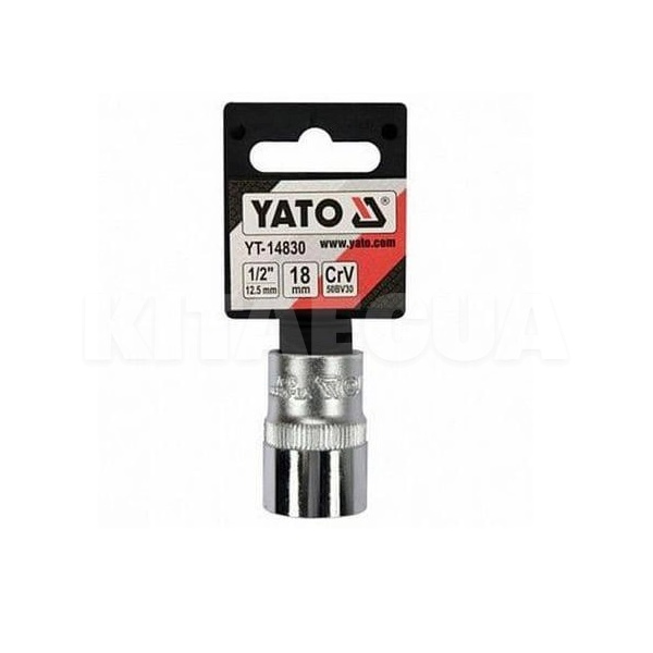 Головка торцева SPLINE 18 мм 1/2" 38 мм блістер YATO (YT-14830) - 2