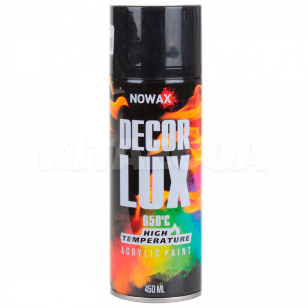 Краска черная 450мл высоко-температурная 650° NOWAX (NX48037-NOWAX)