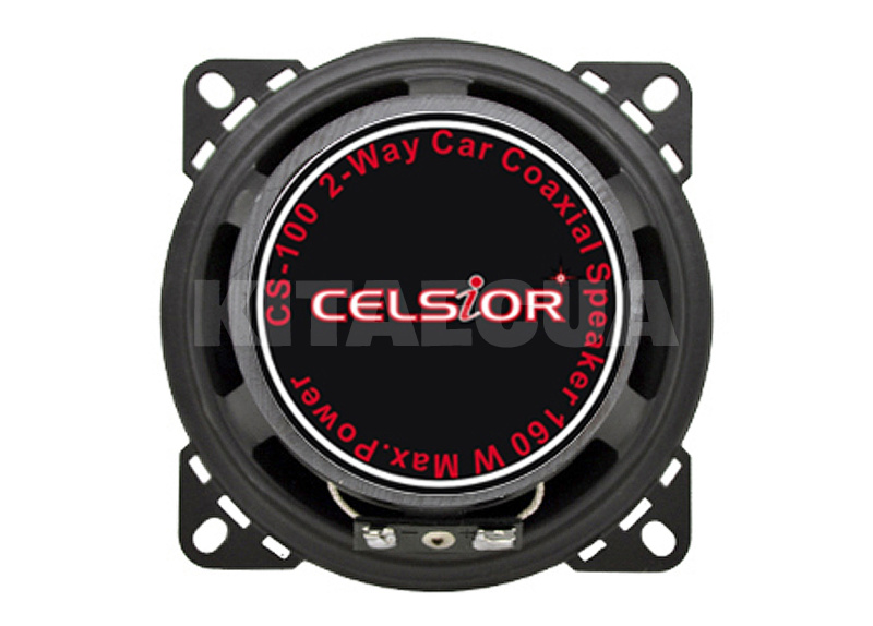 Динамик коаксиальный 2х-полосный 160Вт 4" (10 см) красный Celsior (CS-100) - 3