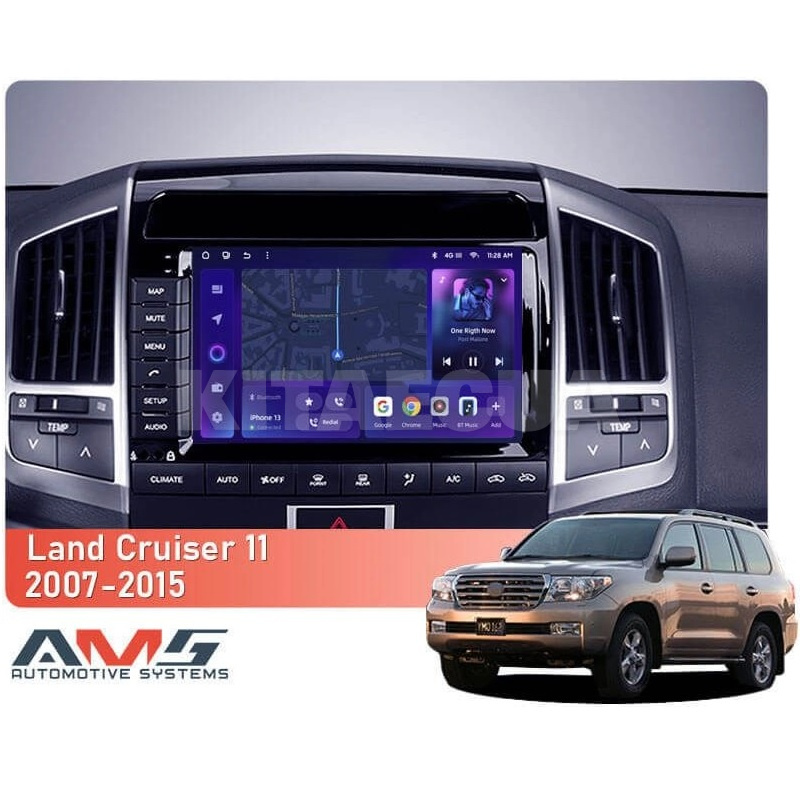 Штатна магнітола MOSS M3 4+32 ГБ 9" Toyota Land Cruiser 11 200 2007-2015 (F2 A) AMS (50708) - 2