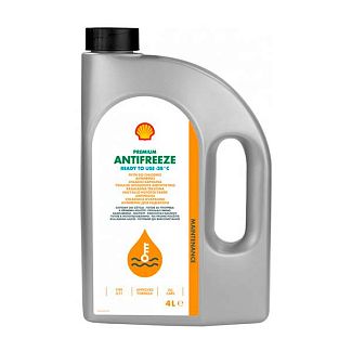 Антифриз-концентрат зеленый 4л Premium 774 C G11 -38 °C SHELL