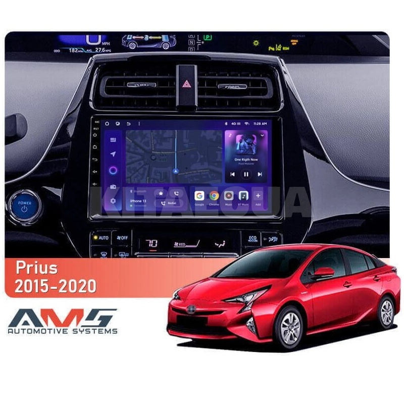 Штатна магнітола MOSS M3 4+32 ГБ 9" Toyota Prius XW50 2015-2020 AMS (50727) - 2