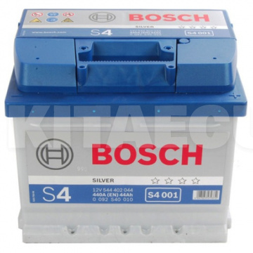 Аккумулятор 44ач euro (t1) 207x175x175 с обратной полярностью 440а s4 Bosch (BO 0092S40010)