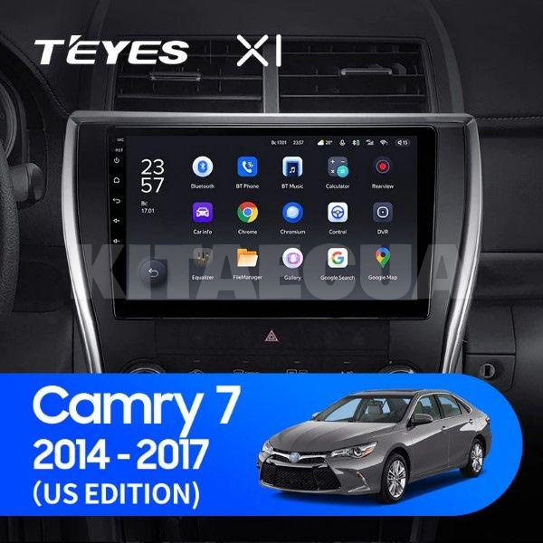 Штатна магнітола X1 2+32Gb 10" Toyota Camry 7 XV 50 (US EDITION) 2014-2017 Teyes (28657) - 2