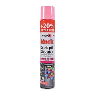 Полироль для пластика "бабл гум" 750мл Bubble Gum Black Cockpit Cleaner NOWAX