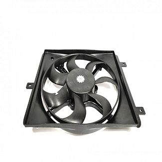 Вентилятор охлаждения радиатора в сборе (3 крепления) правый KLM Autoparts