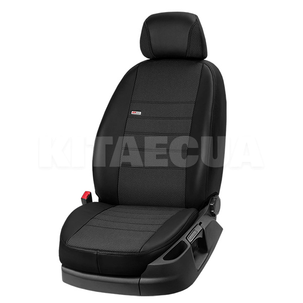 Чехлы на сиденья авто Nissan Leaf (2018) черные EMC-Elegant (908-Eco Comfort)