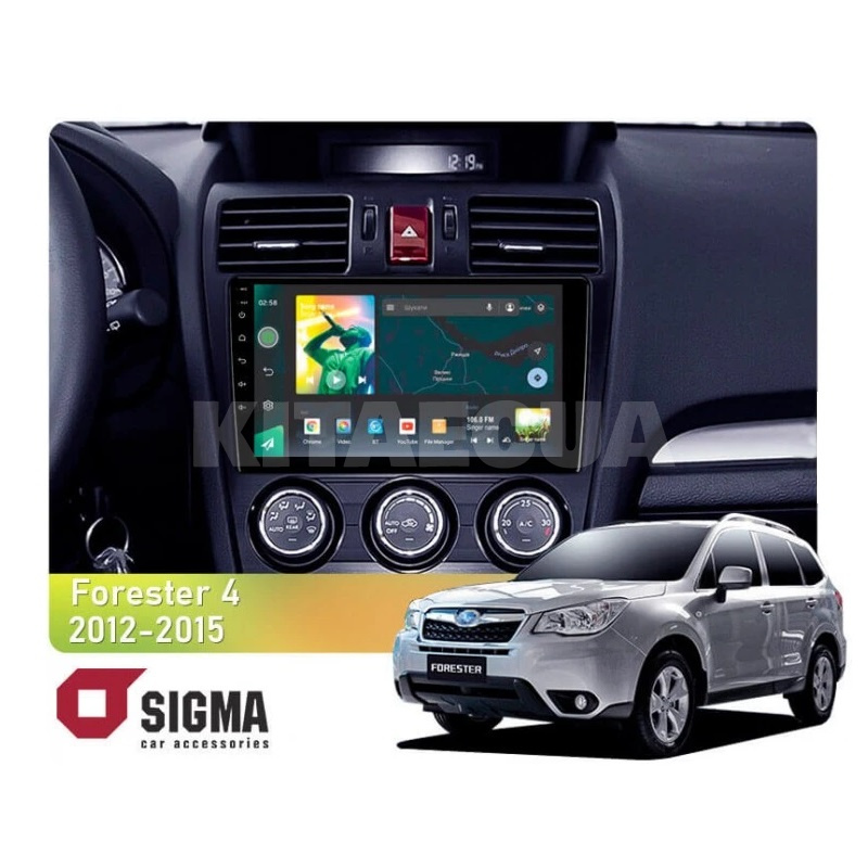 Штатна магнітола X9232 2+32 Gb 9" Subaru Forester 4 SJ 2012-2015 (A) SIGMA4car (33770)