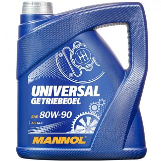 Масло трансмиссионное миниральное 4л 80W-90 Universal Getriebeoel Mannol