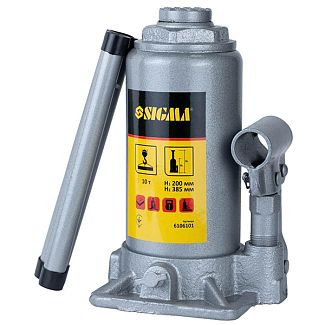 Домкрат гидравлический бутылочный до 10т (200мм-385мм) Standard SIGMA