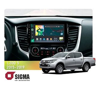 Штатная магнитола X9464 4+64 ГБ 9" Mitsubishi L200 5 2015-2019 Автоматический кондиционер SIGMA4car