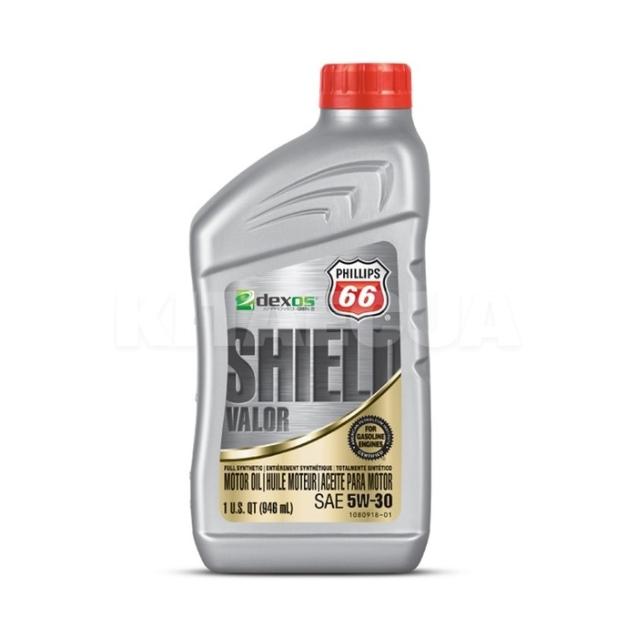 Масло моторне синтетичне 0.946л 5W30 Shield Valor Phillips 66 (1086396)