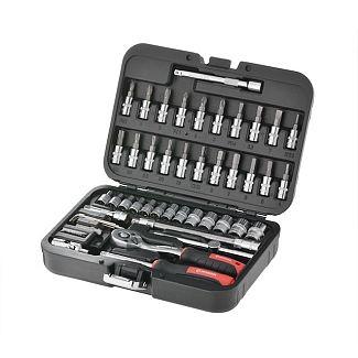 Набор инструментов 1/4" 46 предметов CR-V STORM Intertool